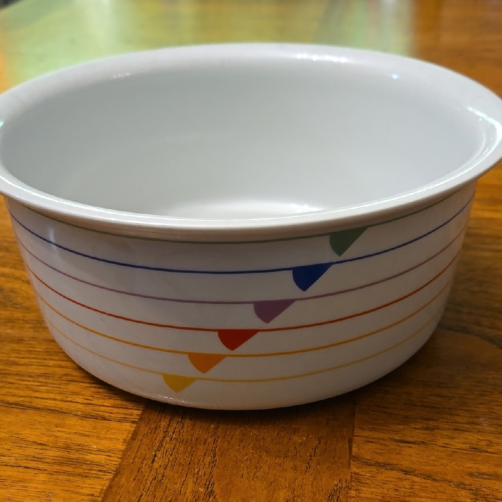 Colorful Striped Bowl
